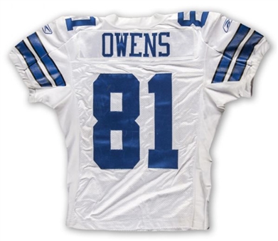 2008 Terrell Owens Dallas Cowboys Game Worn Home Jersey (Steiner)